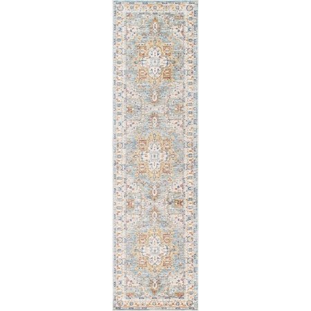 PASARGAD HOME 2 ft 6 in x 10 ft Heritage Design Power Loom Runner Rug Beige PFH02 2.06X10